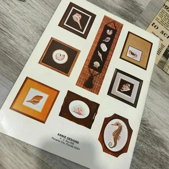 4 Vintage 1970s Needlepoint Cross Stitch Pattern Newspaper Book Butterfly Autumn - Picture 5 of 7